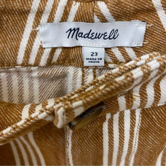 Madewell Emmett Striped Wide Leg Cropped Pants Size 23 - Picture 8 of 14